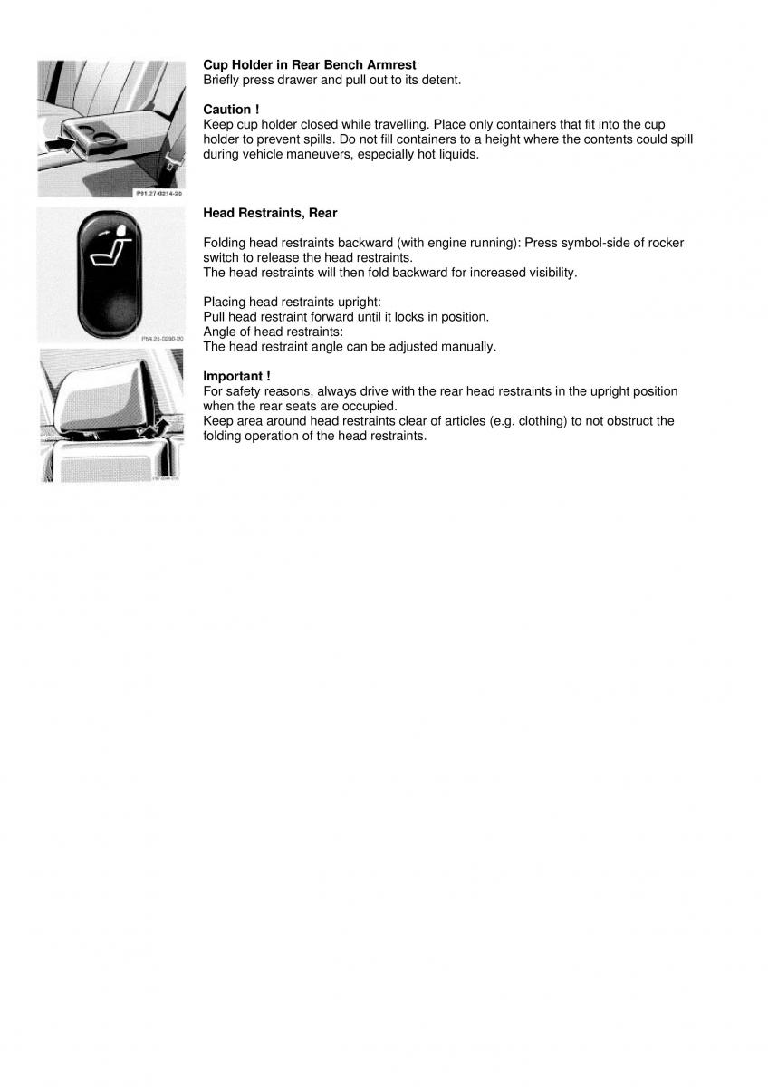 Mercedes Benz C Class W202 owners manual / page 36