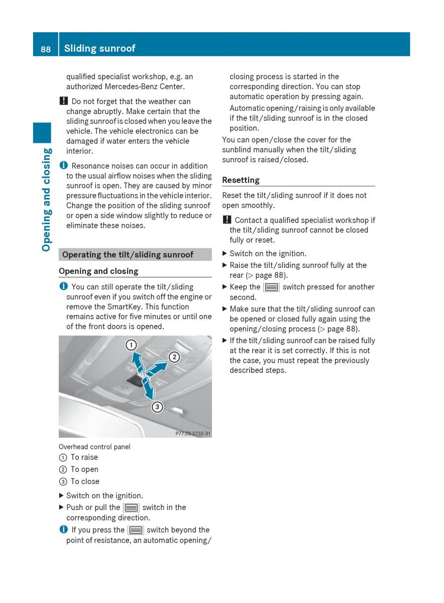 Mercedes Benz C Class W204 owners manual / page 90