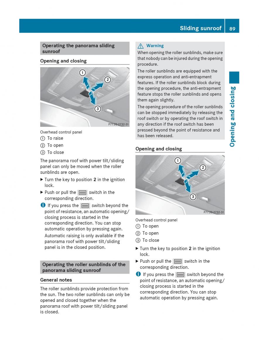 Mercedes Benz C Class W204 owners manual / page 91