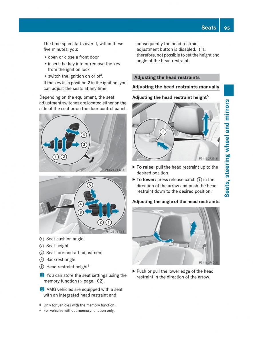 Mercedes Benz C Class W204 owners manual / page 97