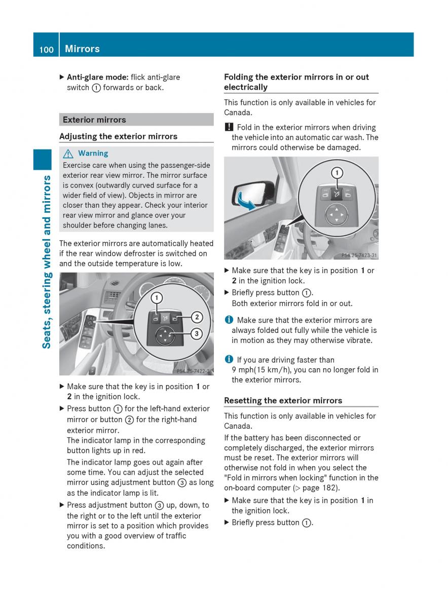 Mercedes Benz C Class W204 owners manual / page 102