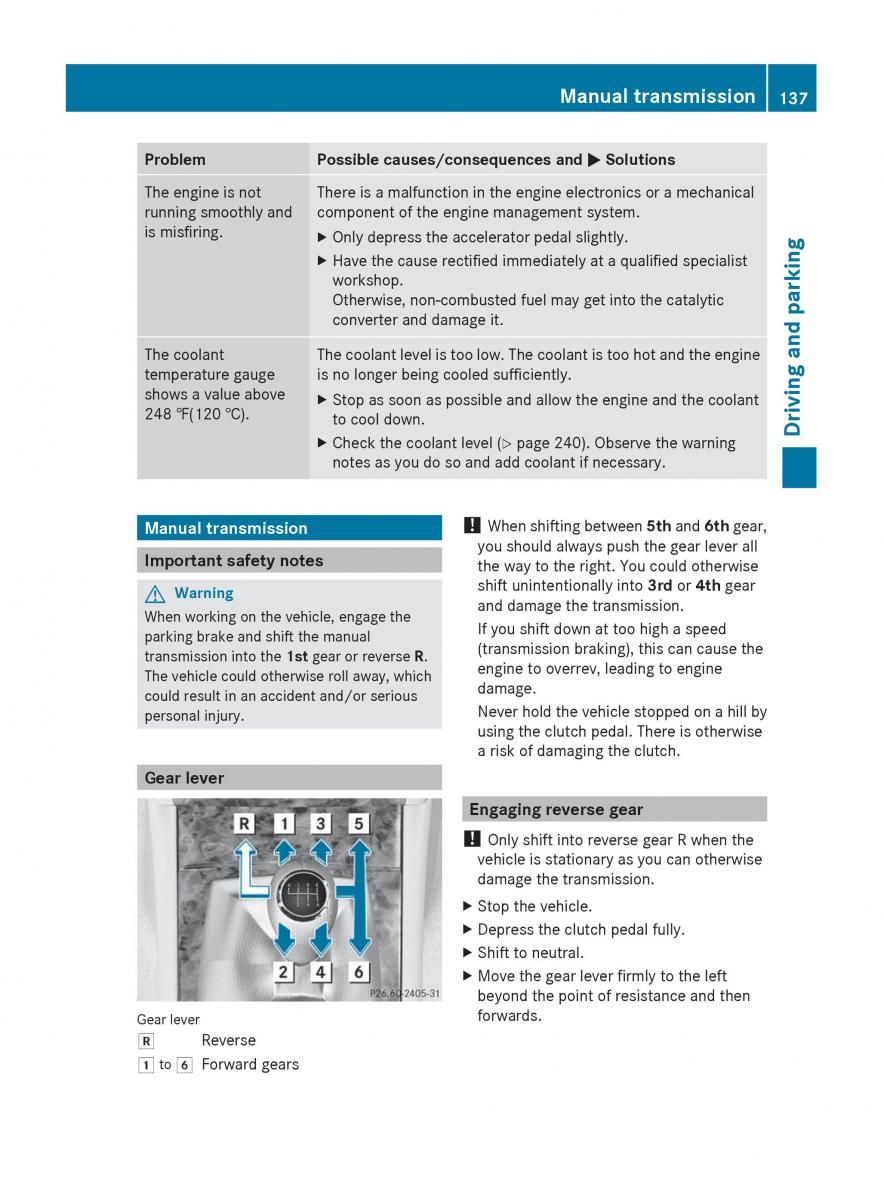 Mercedes Benz C Class W204 owners manual / page 139