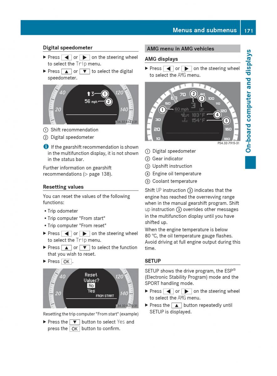 Mercedes Benz C Class W204 owners manual / page 173