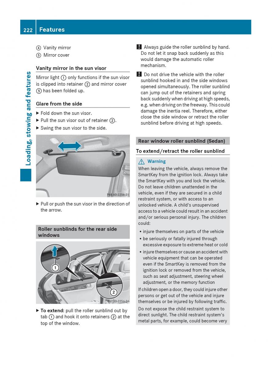 Mercedes Benz C Class W204 owners manual / page 224