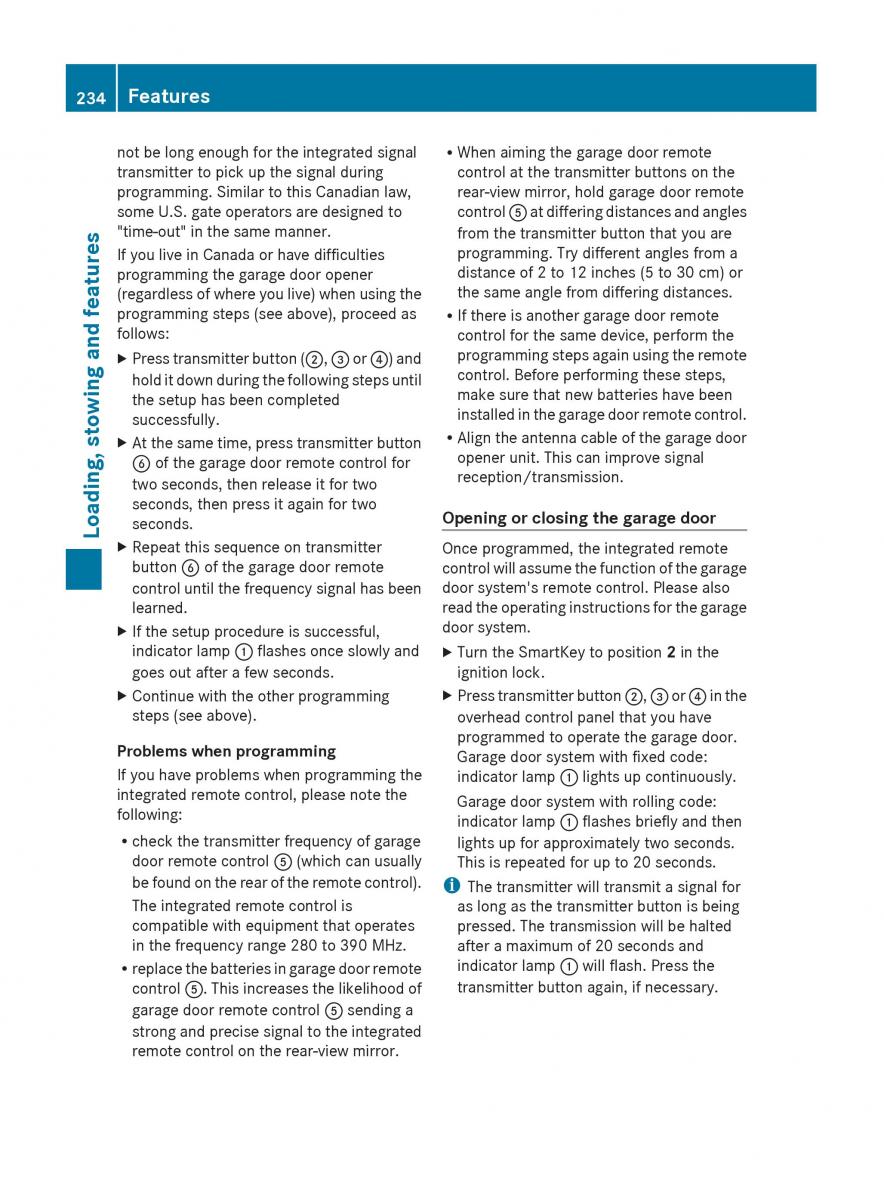 Mercedes Benz C Class W204 owners manual / page 236