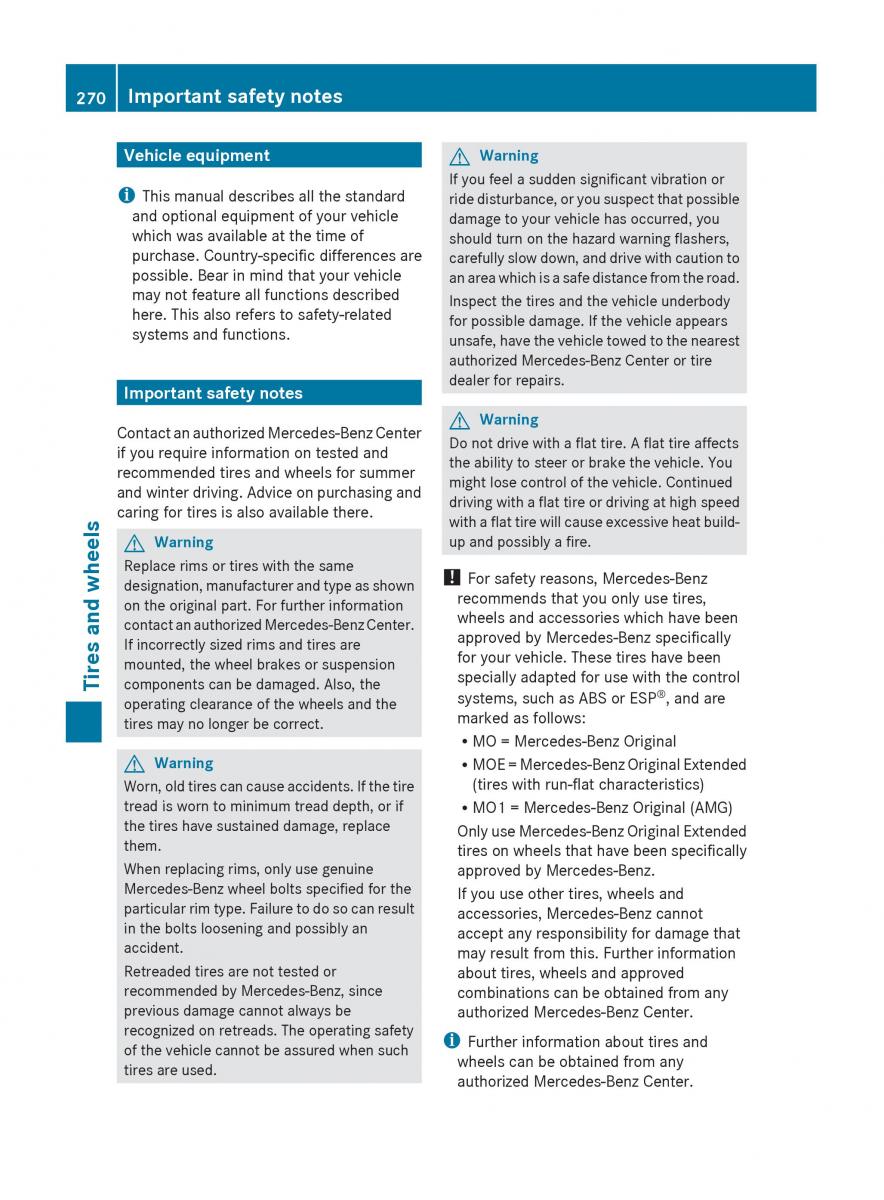 Mercedes Benz C Class W204 owners manual / page 272