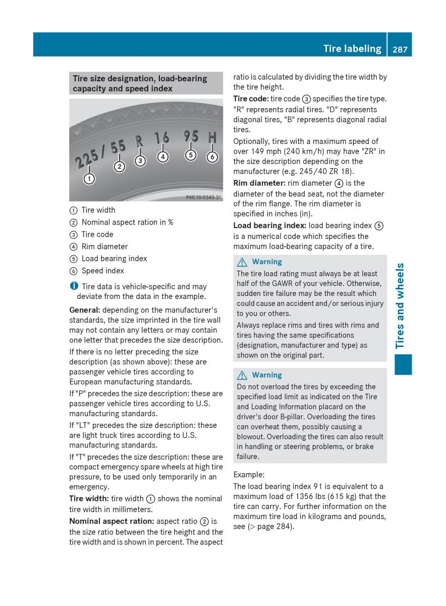 Mercedes Benz C Class W204 owners manual / page 289