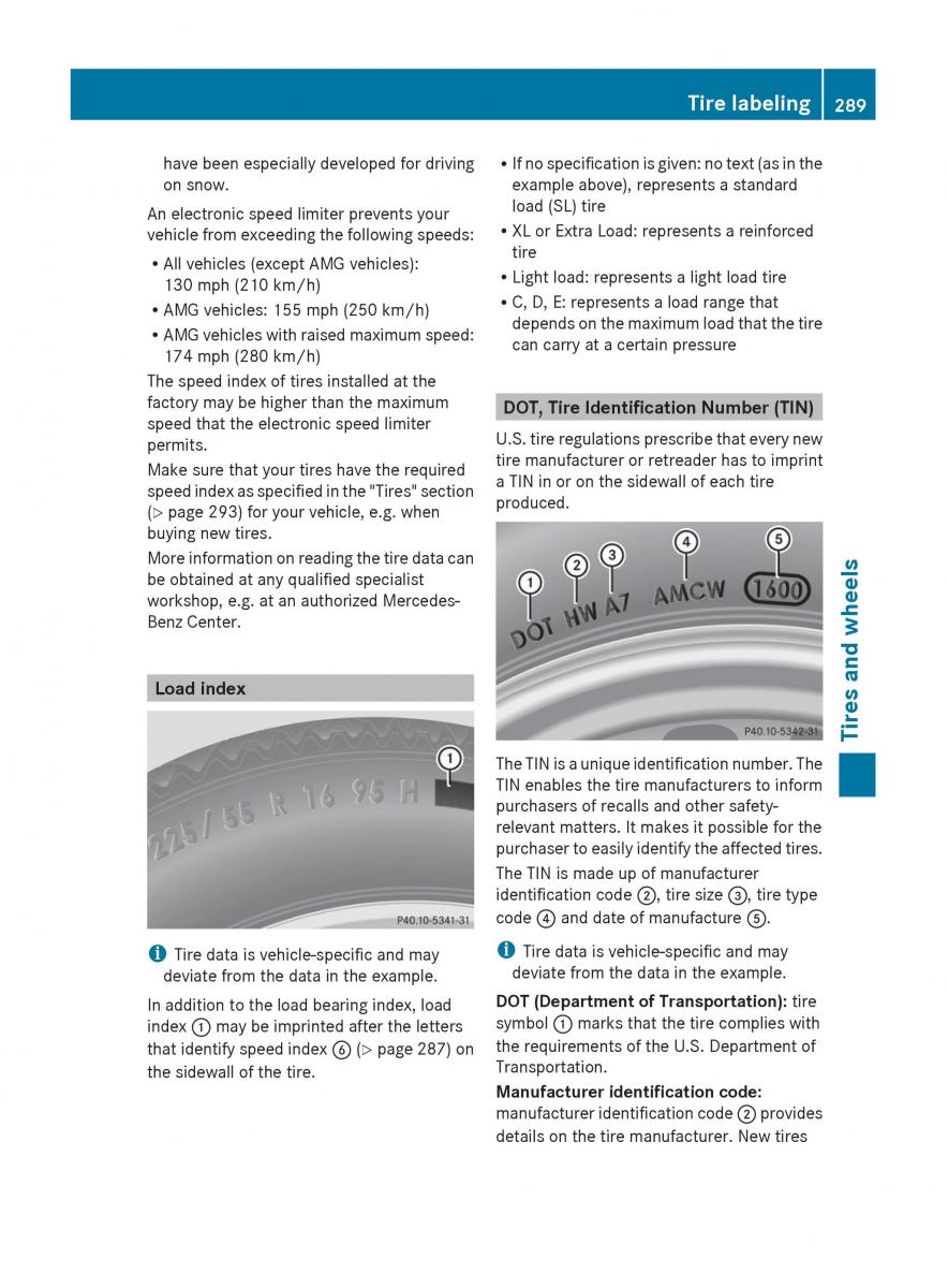 Mercedes Benz C Class W204 owners manual / page 291