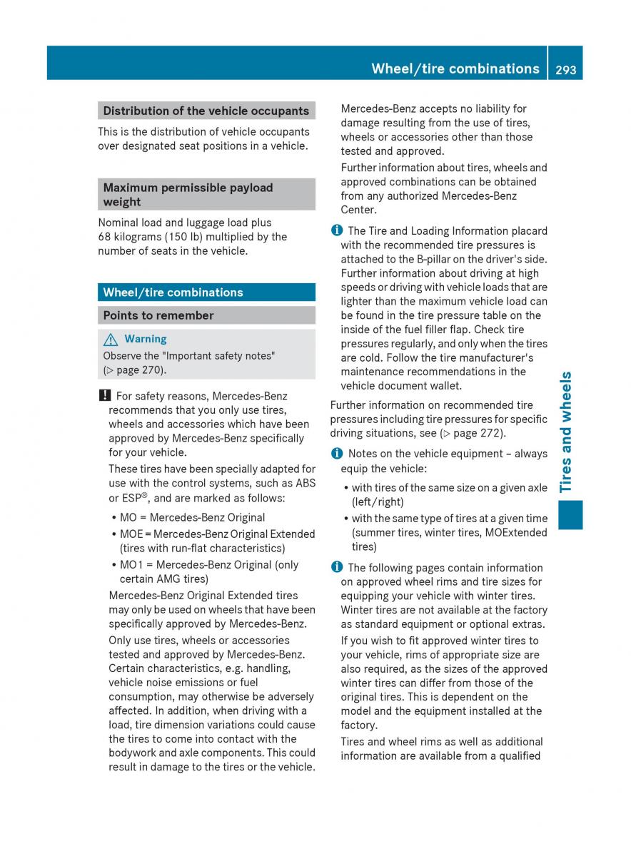 Mercedes Benz C Class W204 owners manual / page 295