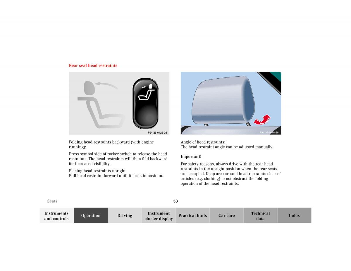 manual Mercedes E Mercedes Benz E Class W210 owners manual / page 56