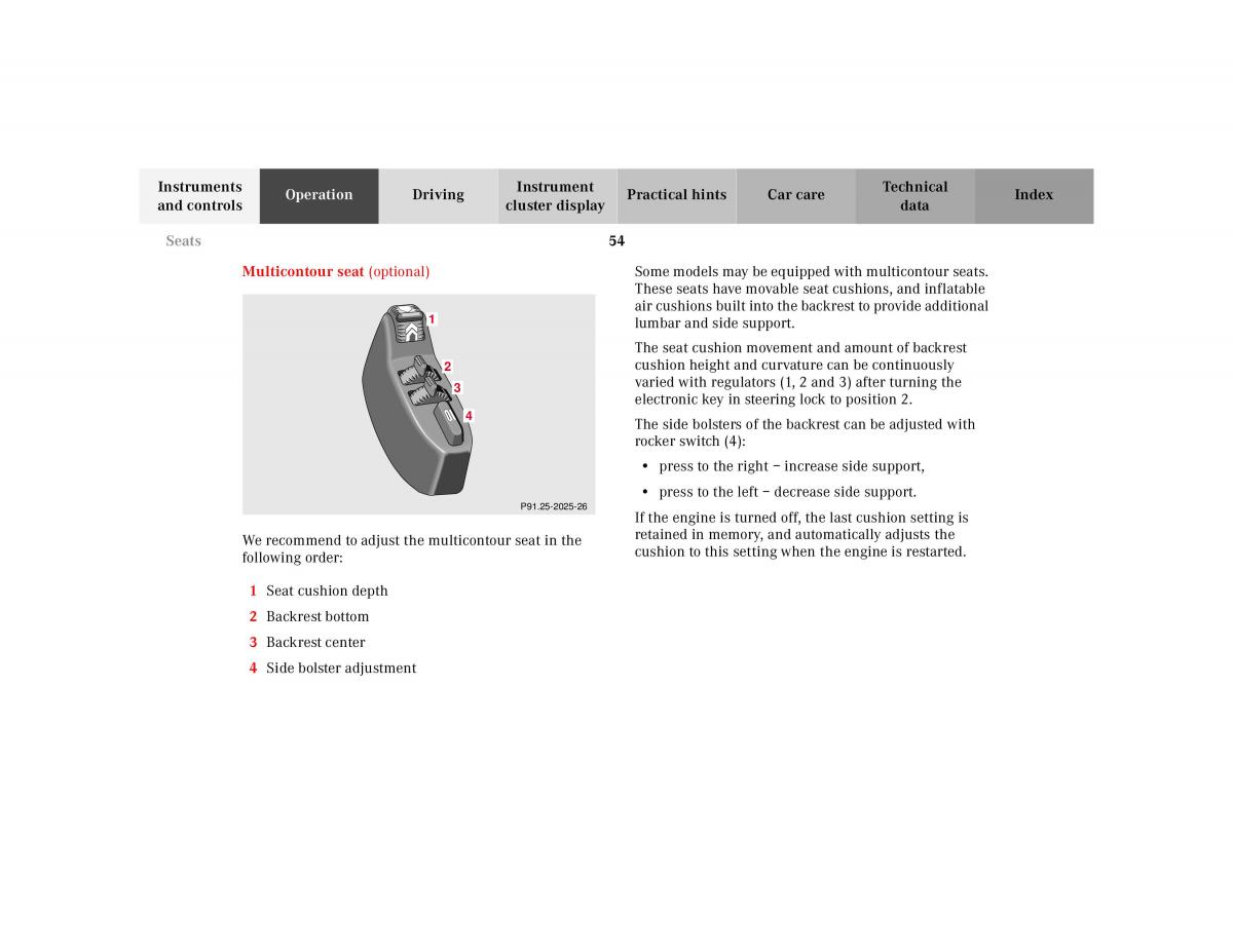 manual Mercedes E Mercedes Benz E Class W210 owners manual / page 57