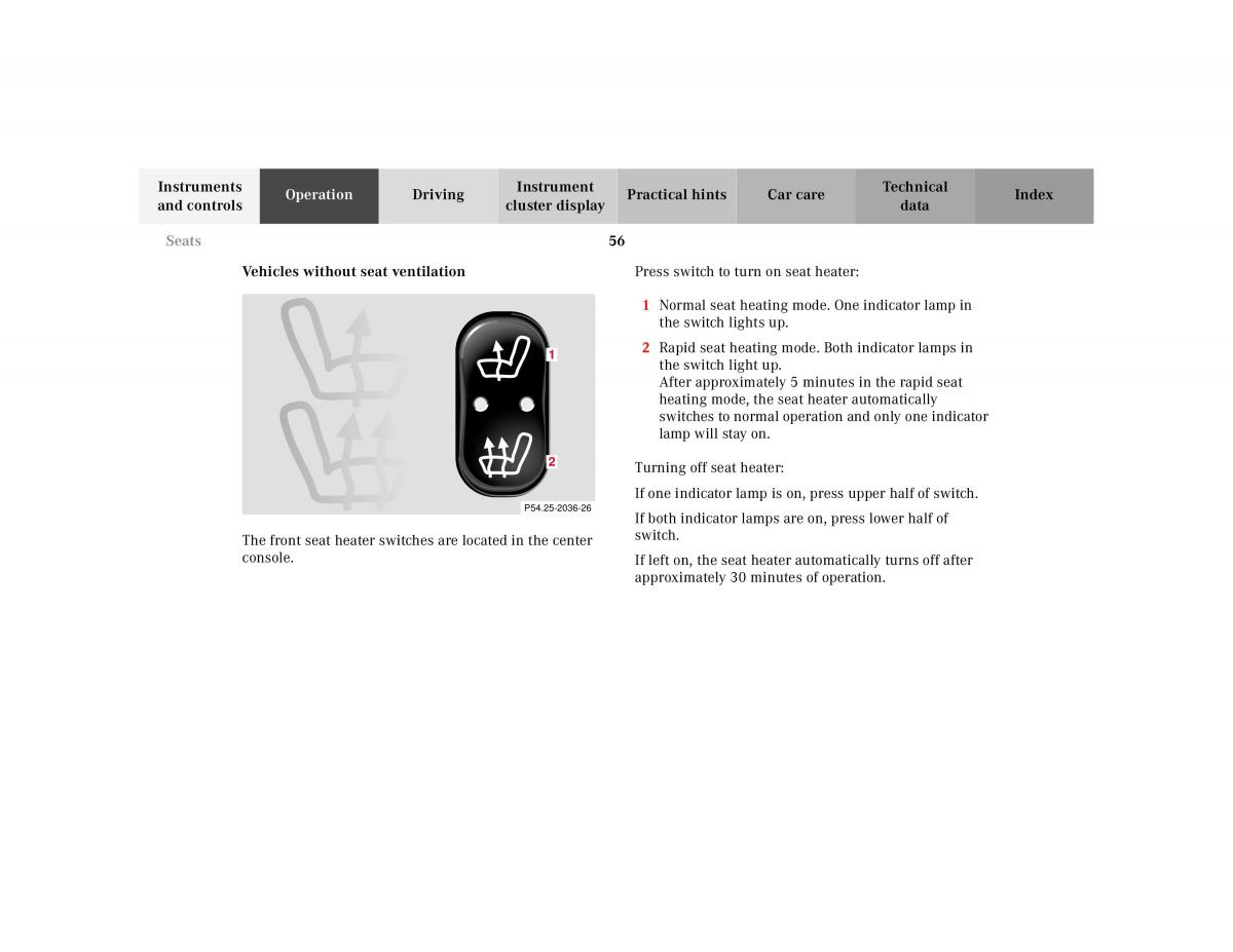 manual Mercedes E Mercedes Benz E Class W210 owners manual / page 59