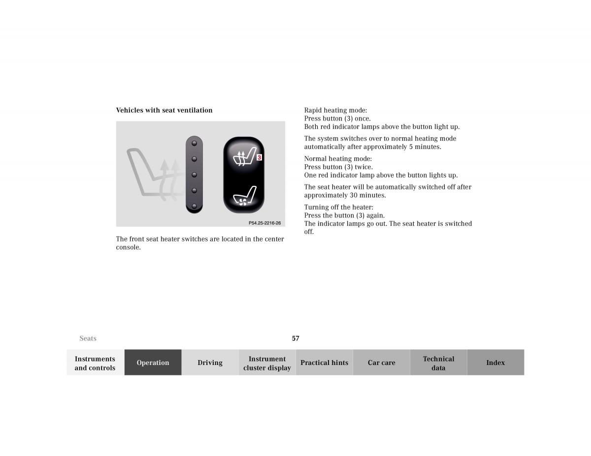 manual Mercedes E Mercedes Benz E Class W210 owners manual / page 60