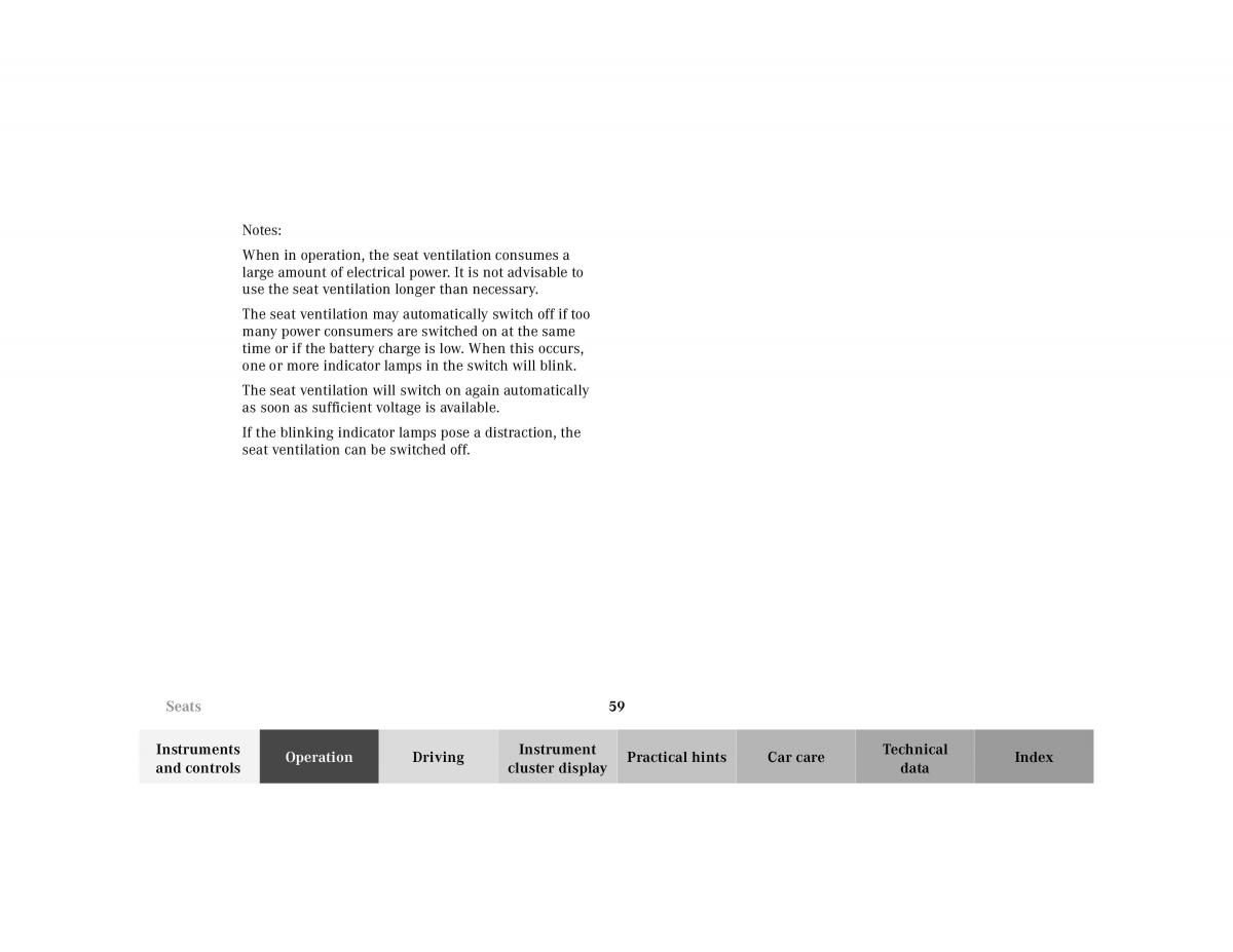 manual Mercedes E Mercedes Benz E Class W210 owners manual / page 62