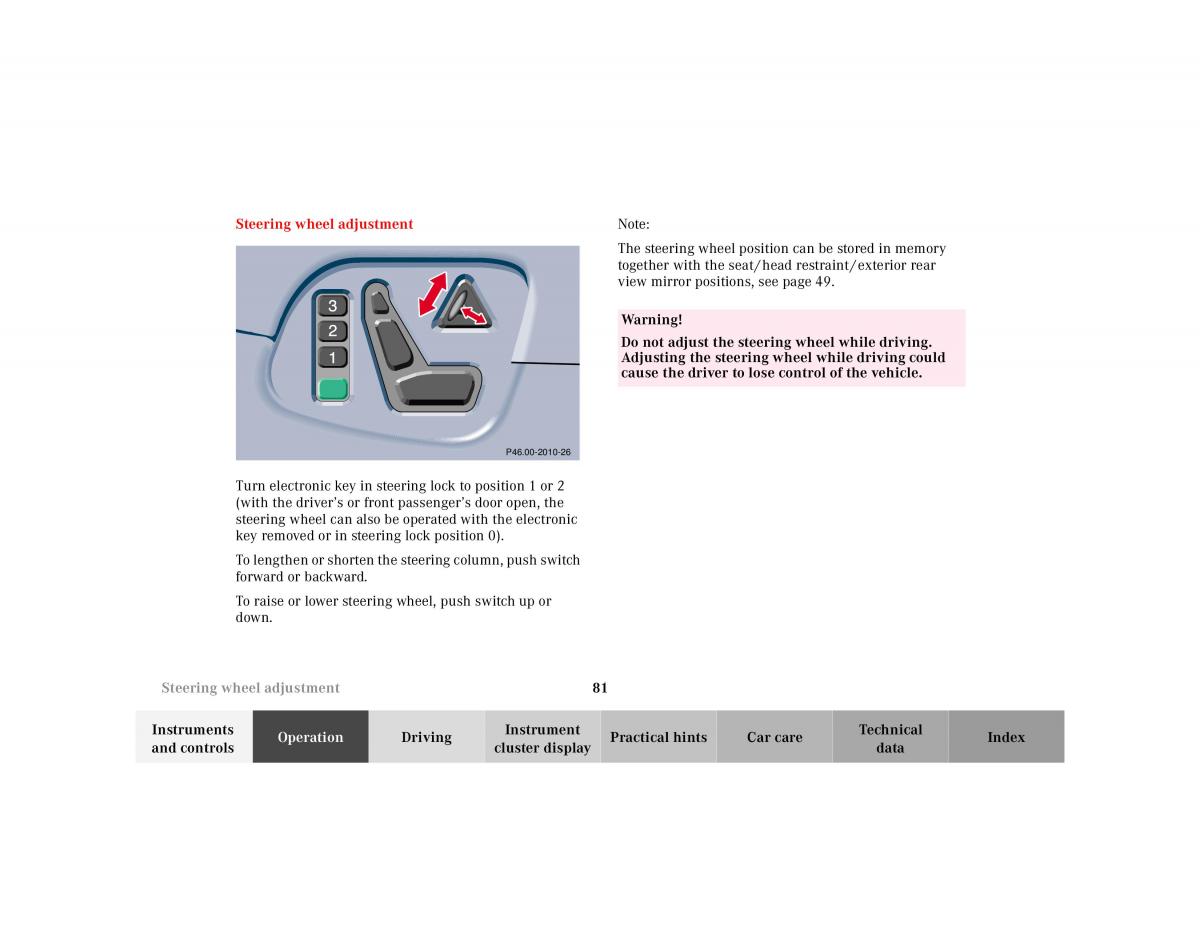 manual Mercedes E Mercedes Benz E Class W210 owners manual / page 84