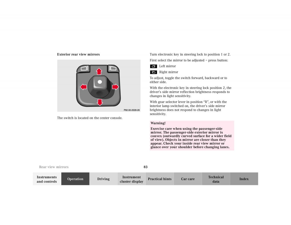 manual Mercedes E Mercedes Benz E Class W210 owners manual / page 86