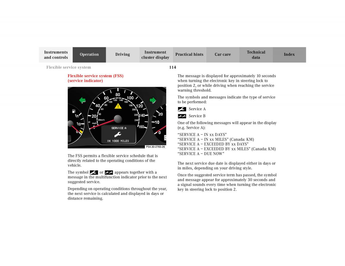 manual Mercedes E Mercedes Benz E Class W210 owners manual / page 117