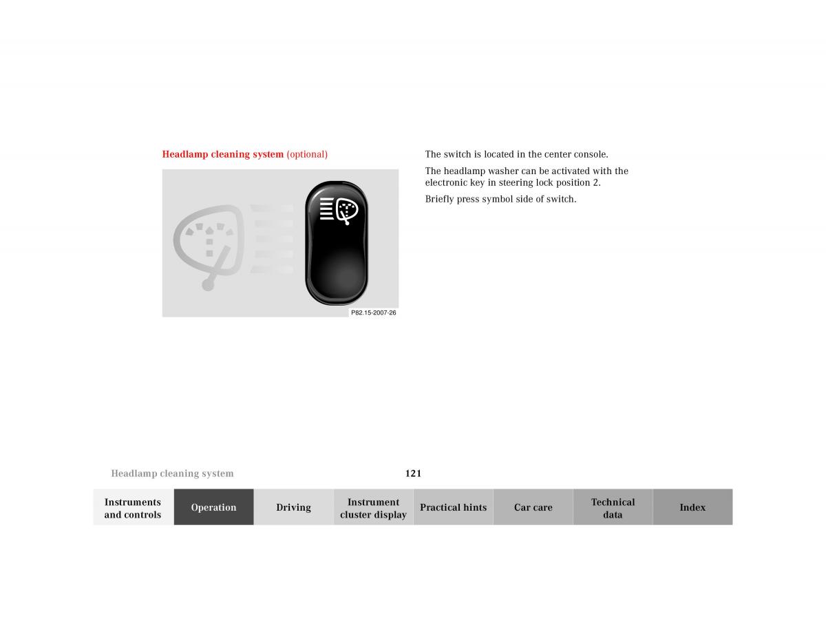 manual Mercedes E Mercedes Benz E Class W210 owners manual / page 124