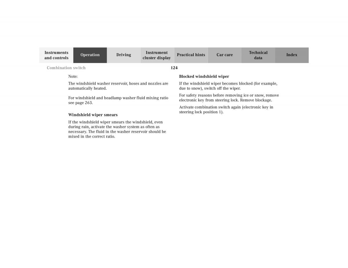 manual Mercedes E Mercedes Benz E Class W210 owners manual / page 127