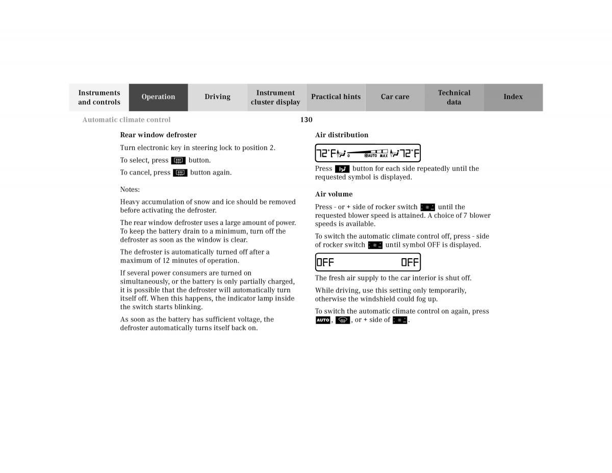 manual Mercedes E Mercedes Benz E Class W210 owners manual / page 133