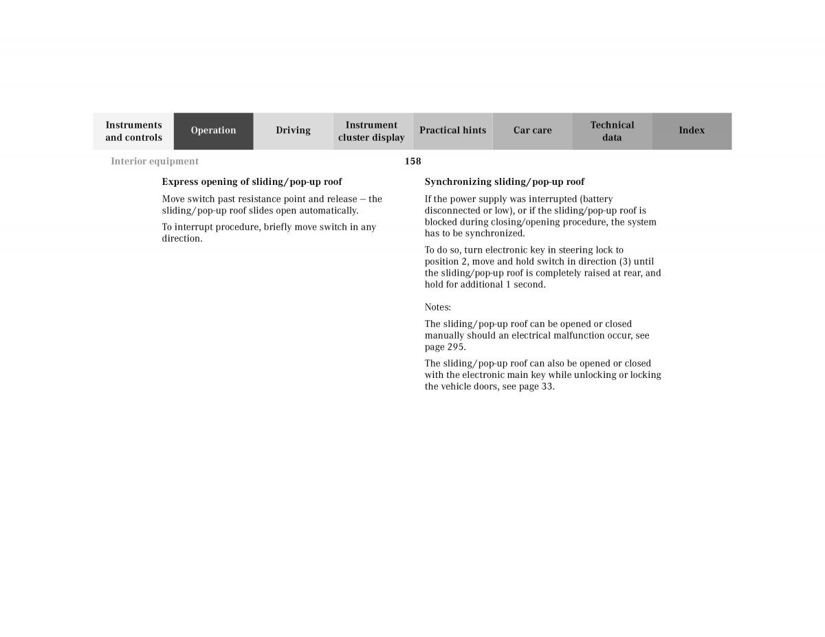 manual Mercedes E Mercedes Benz E Class W210 owners manual / page 161