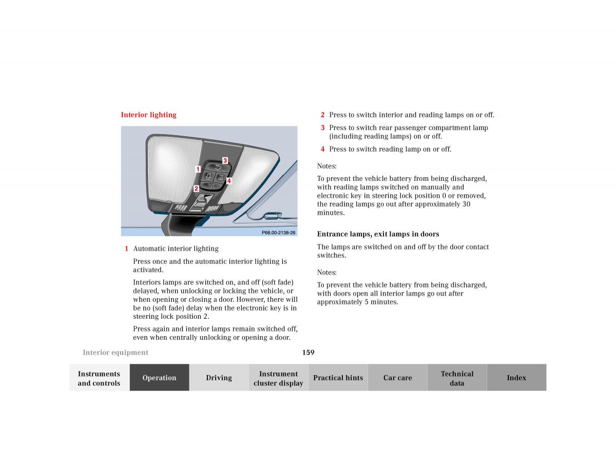 manual Mercedes E Mercedes Benz E Class W210 owners manual / page 162