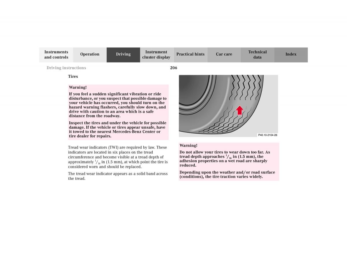 manual Mercedes E Mercedes Benz E Class W210 owners manual / page 209