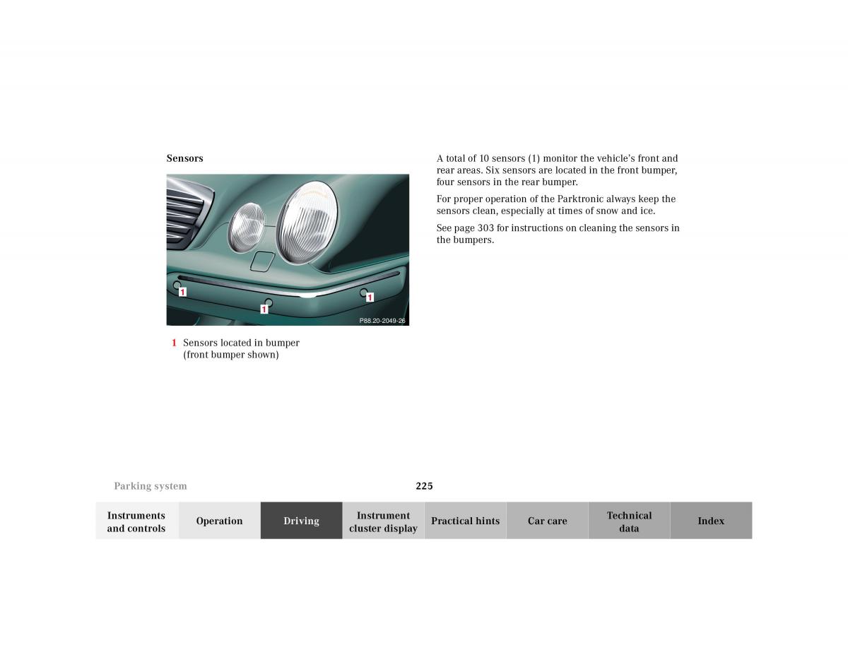 manual Mercedes E Mercedes Benz E Class W210 owners manual / page 228