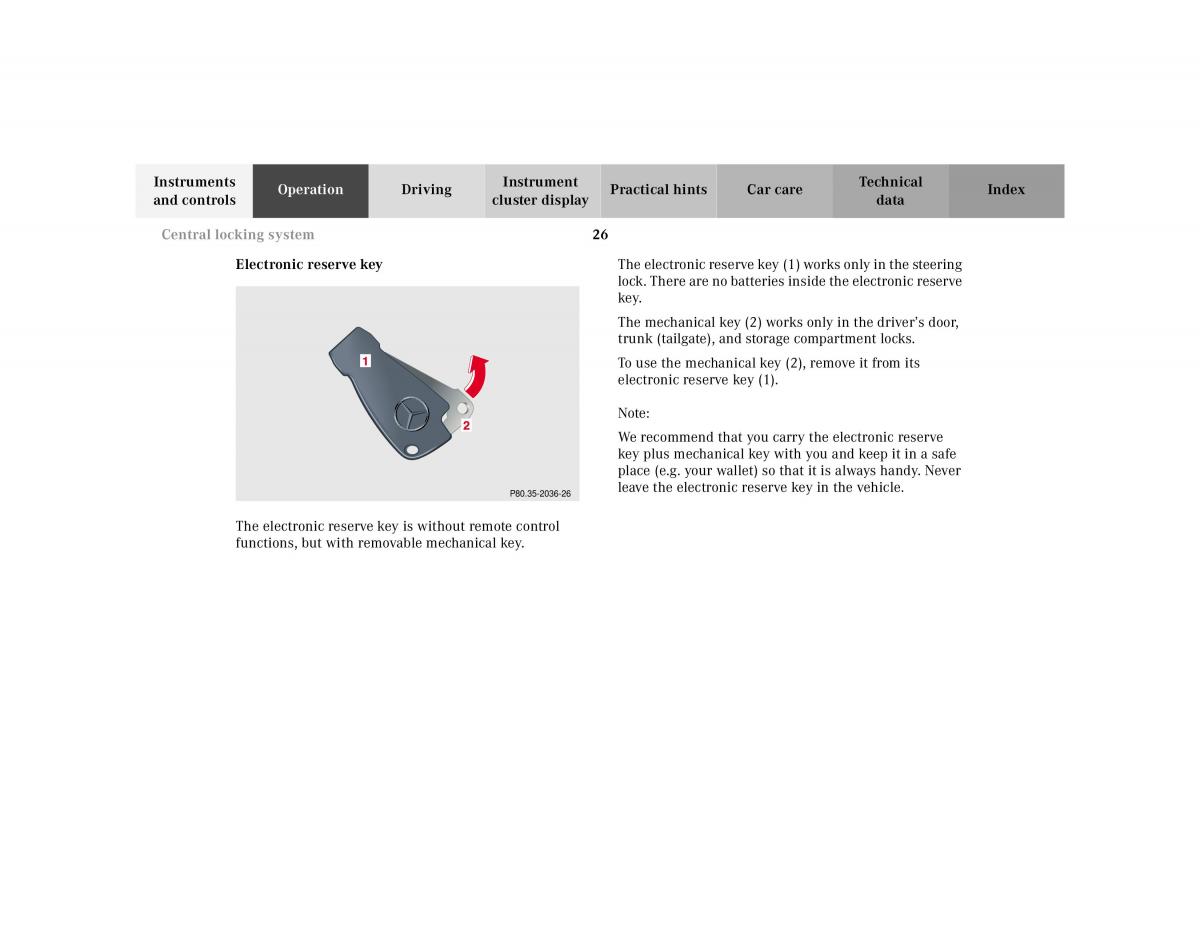 manual Mercedes E Mercedes Benz E Class W210 owners manual / page 29