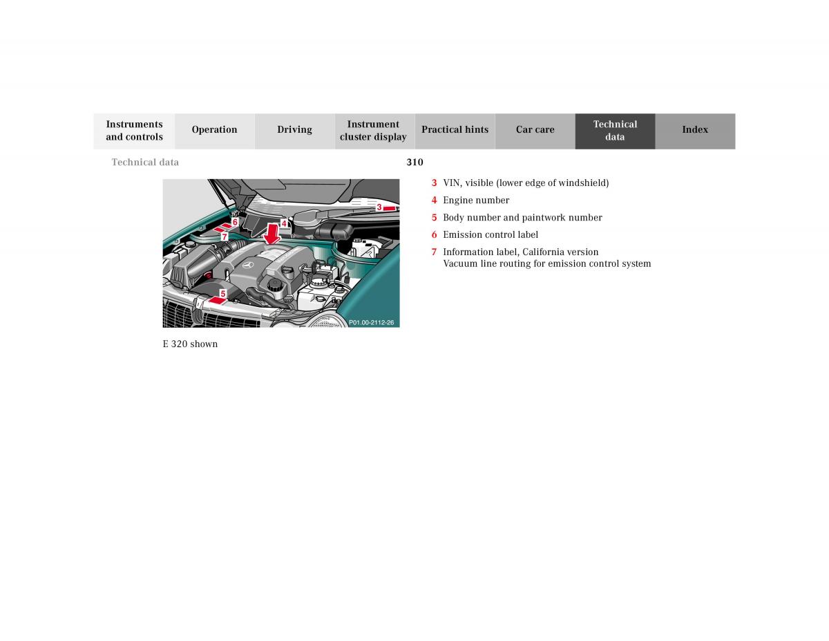 manual Mercedes E Mercedes Benz E Class W210 owners manual / page 313