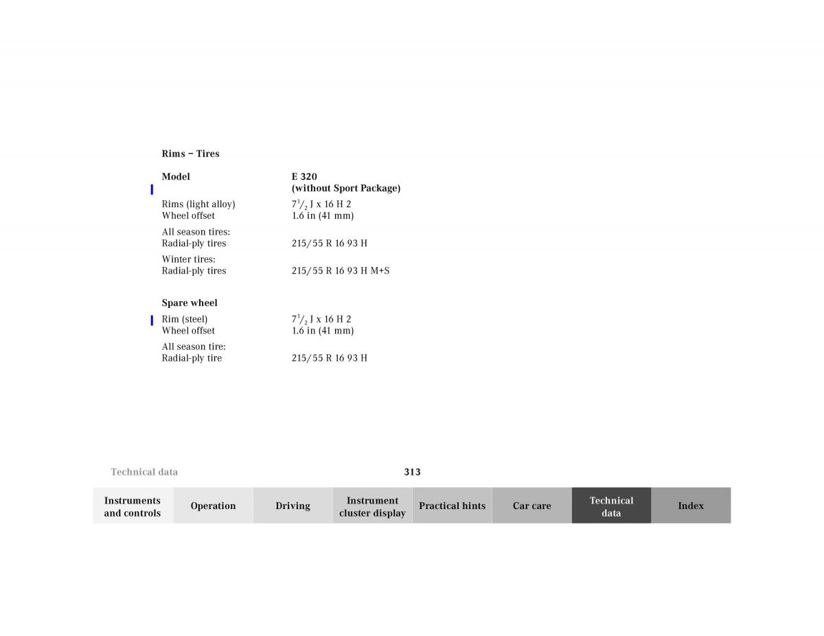 manual Mercedes E Mercedes Benz E Class W210 owners manual / page 316