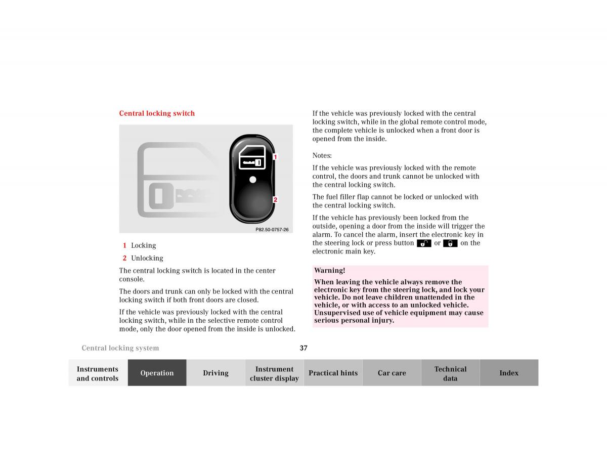 manual Mercedes E Mercedes Benz E Class W210 owners manual / page 40