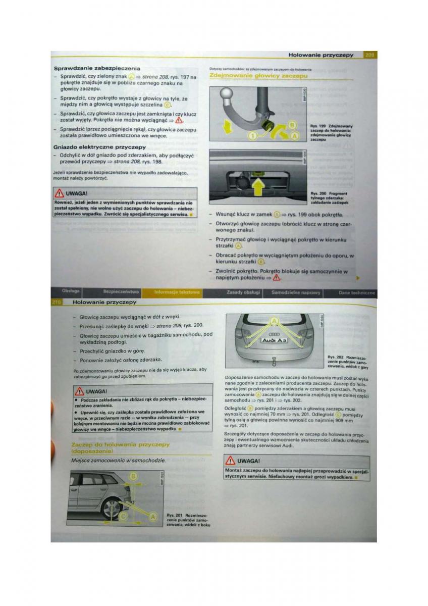 Audi A3 II 2 8P instrukcja obslugi / page 105