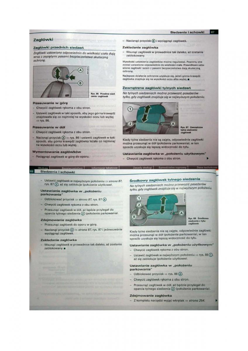 Audi A3 II 2 8P instrukcja obslugi / page 44