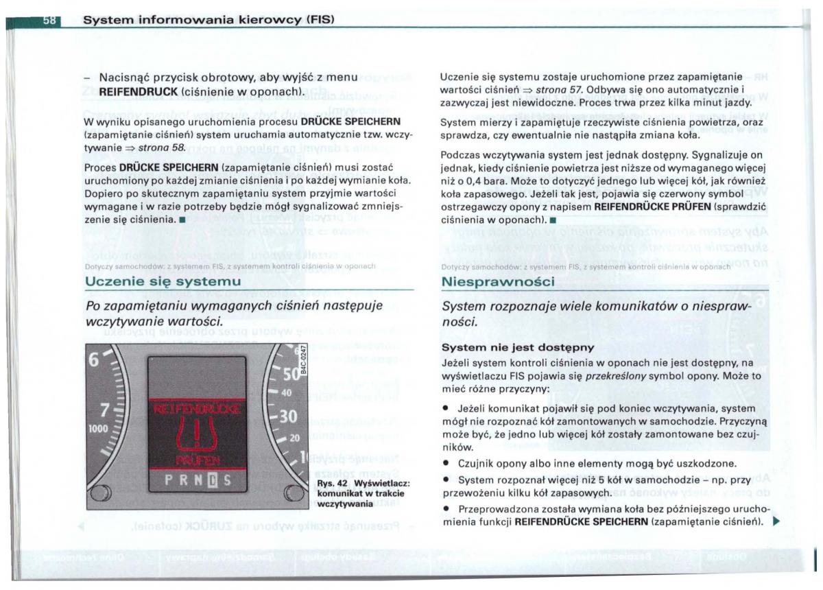 Audi A6 C5 instrukcja obslugi / page 55