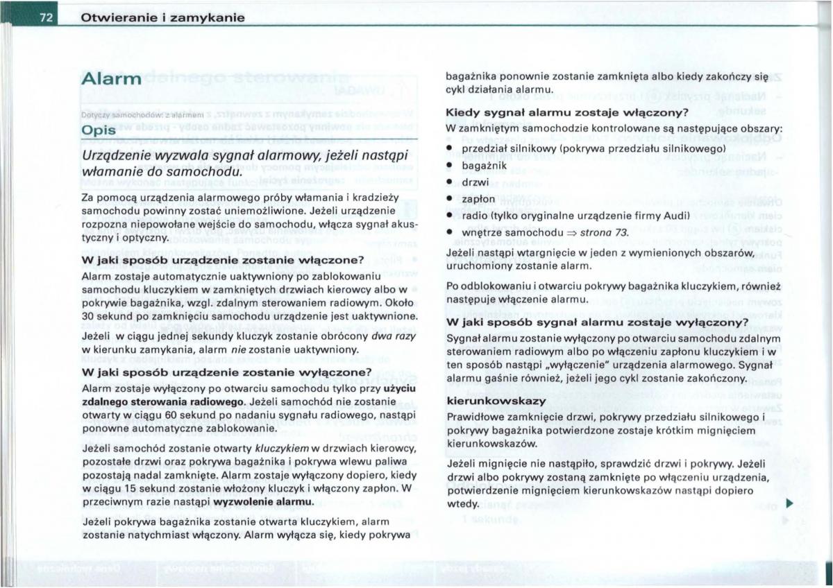 Audi A6 C5 instrukcja obslugi / page 69