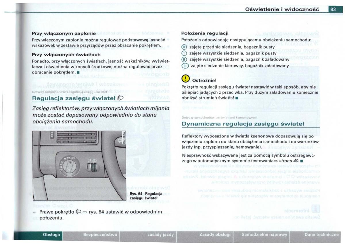 Audi A6 C5 instrukcja obslugi / page 80