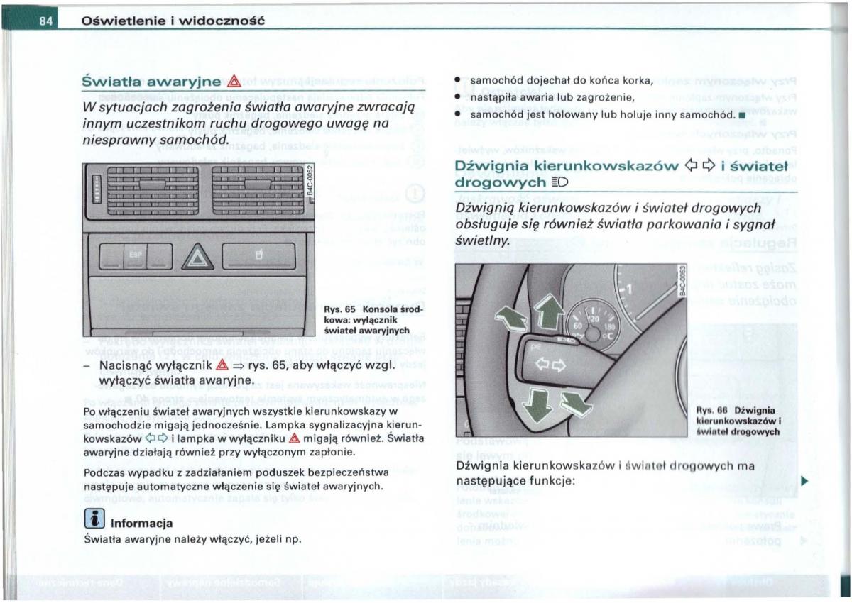 Audi A6 C5 instrukcja obslugi / page 81