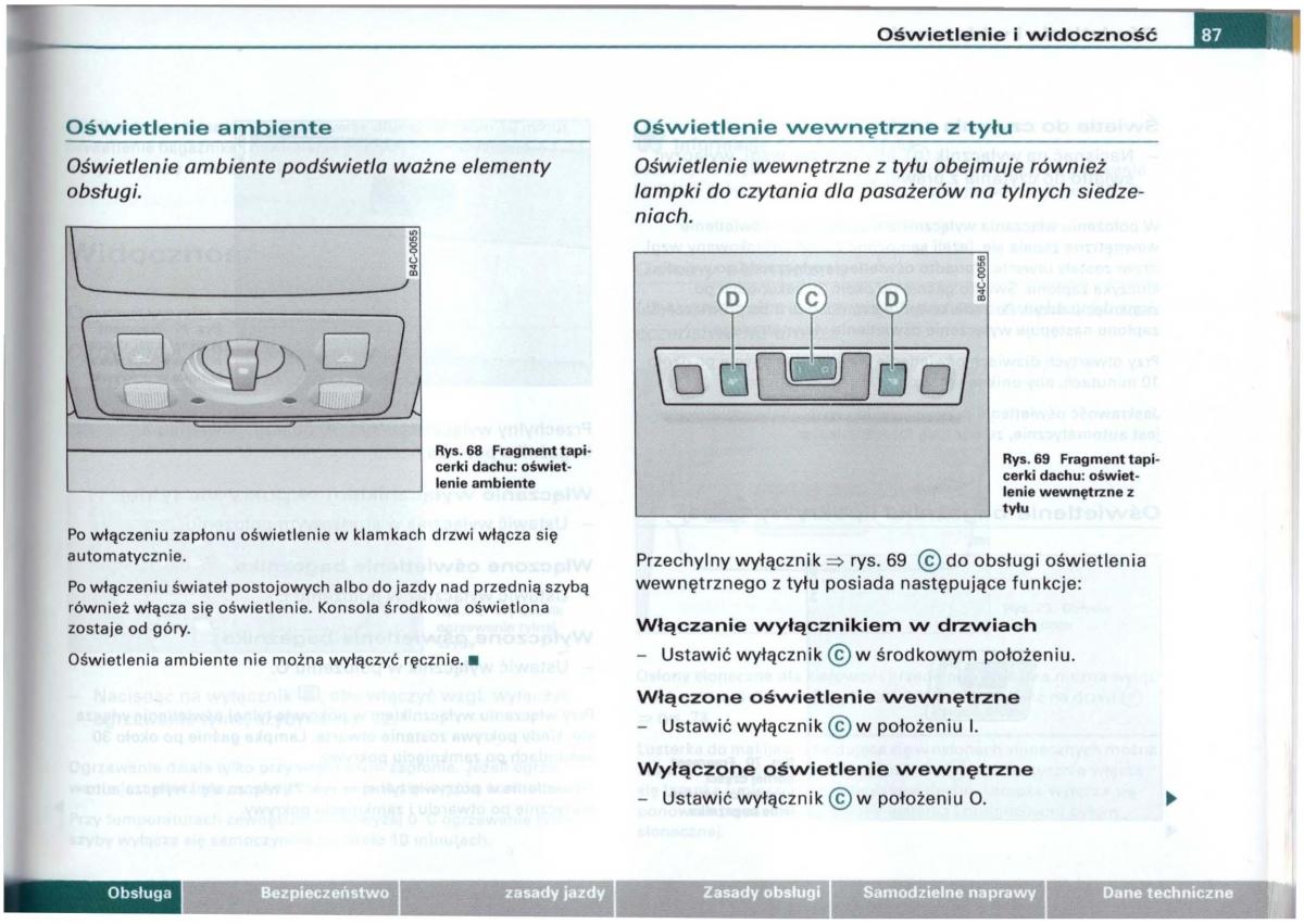 Audi A6 C5 instrukcja obslugi / page 84