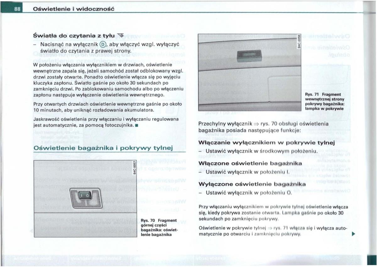 Audi A6 C5 instrukcja obslugi / page 85