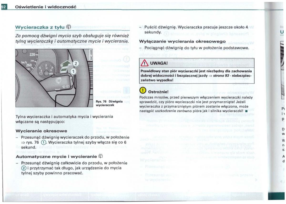 Audi A6 C5 instrukcja obslugi / page 89