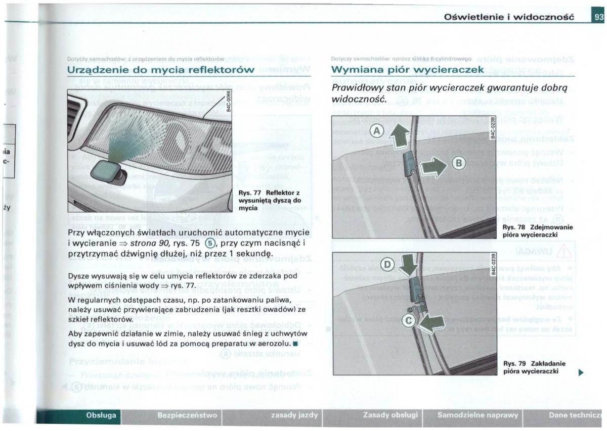 Audi A6 C5 instrukcja obslugi / page 90