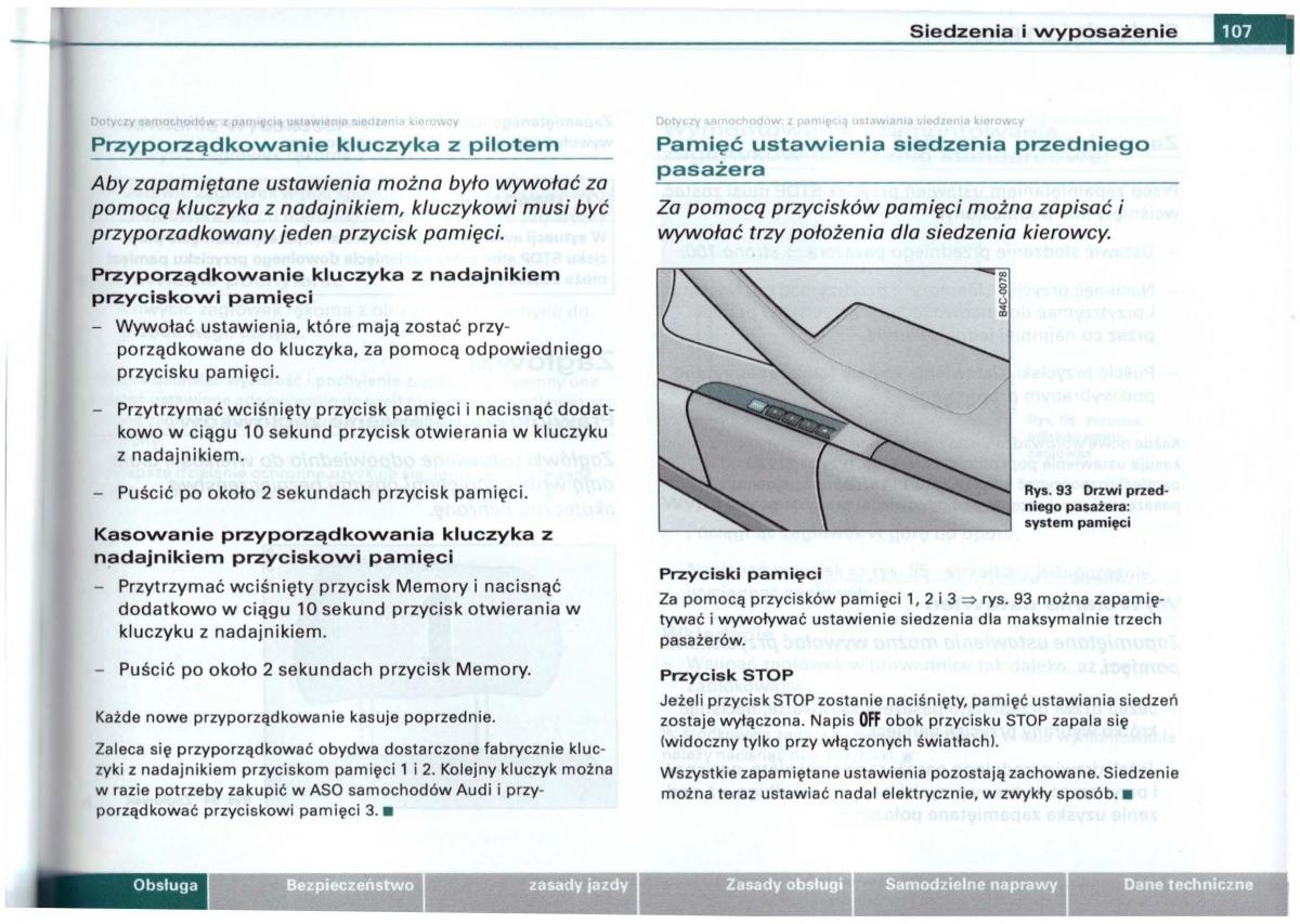 Audi A6 C5 instrukcja obslugi / page 104