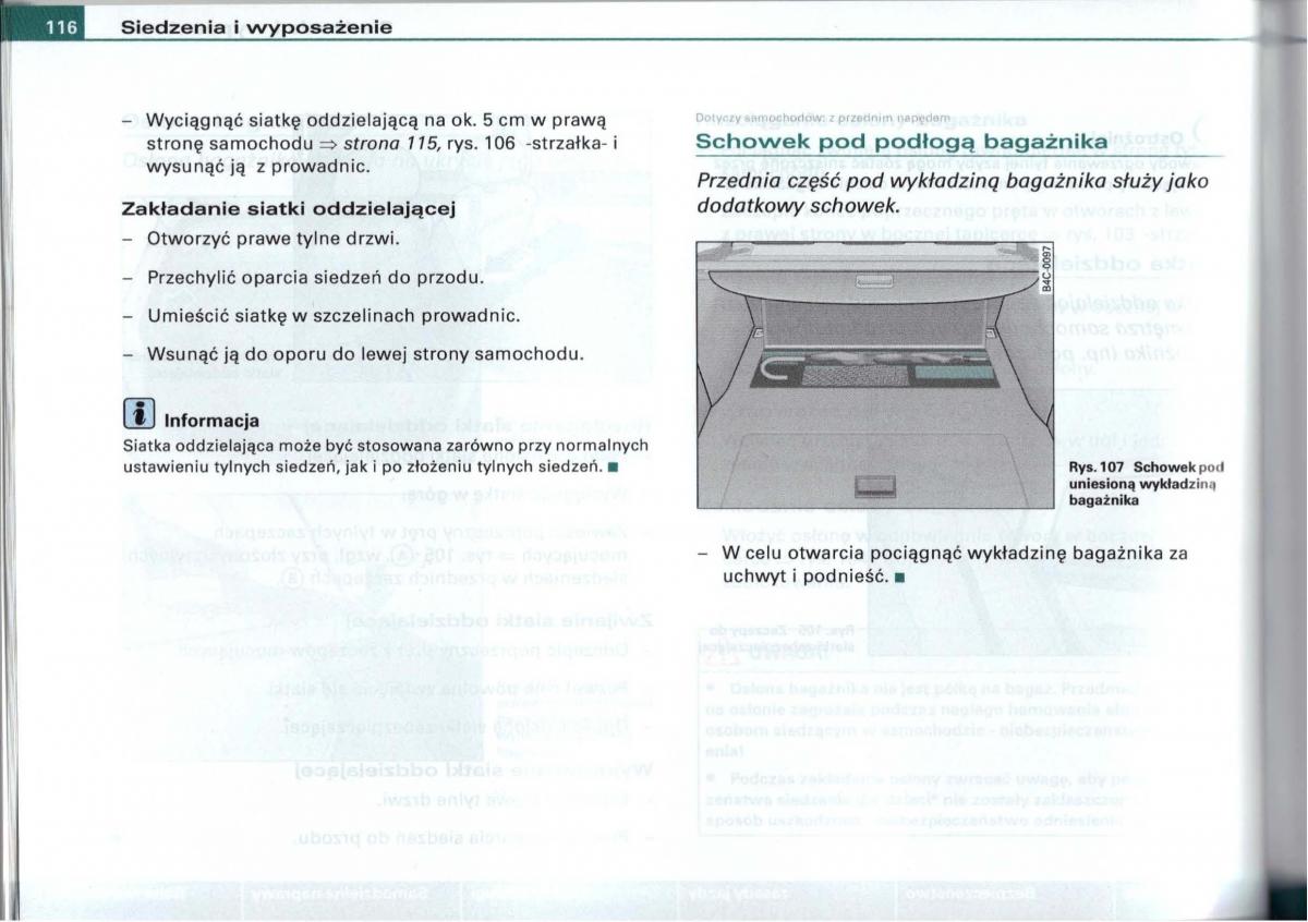 Audi A6 C5 instrukcja obslugi / page 113