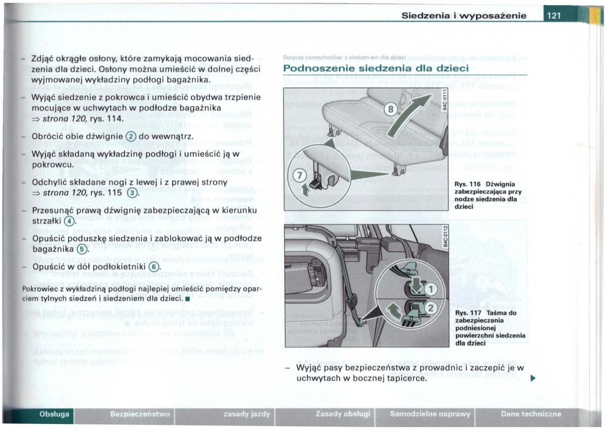 Audi A6 C5 instrukcja obslugi / page 118