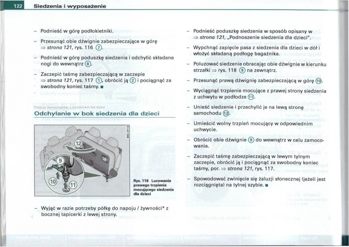 Audi A6 C5 instrukcja obslugi / page 119