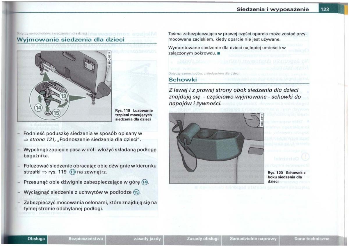 Audi A6 C5 instrukcja obslugi / page 120