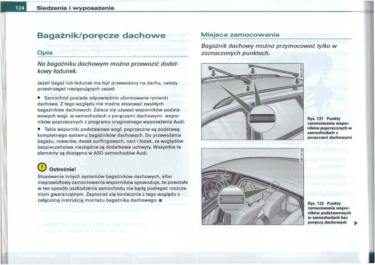 Audi A6 C5 instrukcja obslugi / page 121