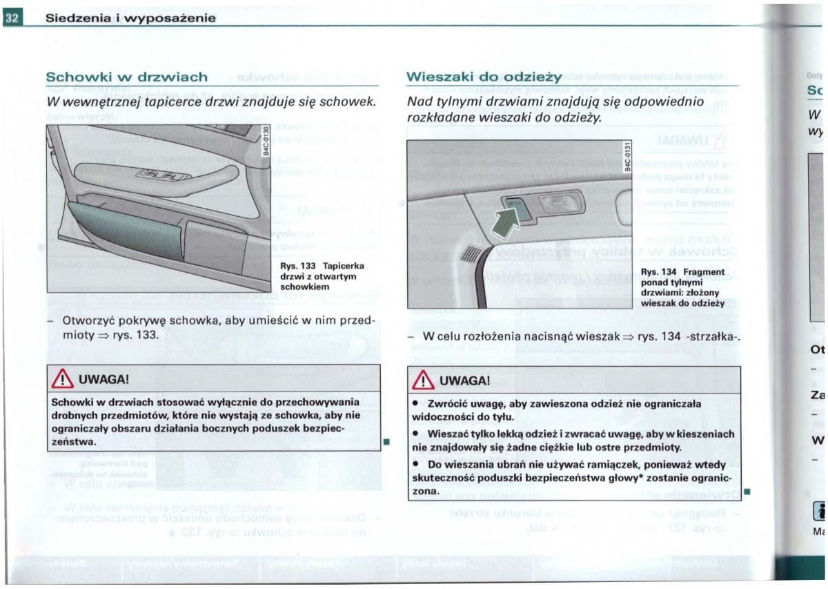 Audi A6 C5 instrukcja obslugi / page 129