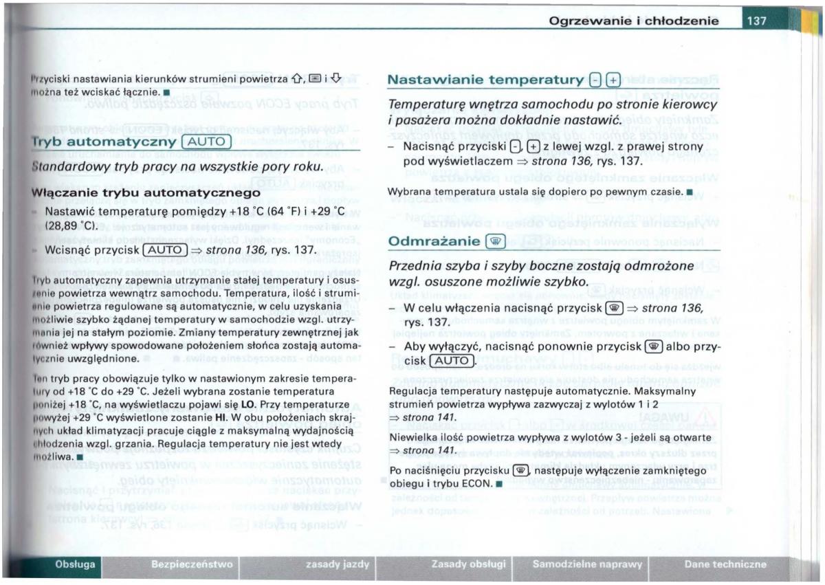 Audi A6 C5 instrukcja obslugi / page 134